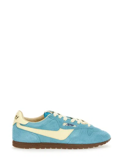 Autry Windspin Suede And Leather Low-top Sneakers In Multi