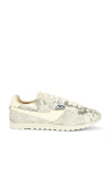 Autry White Grey Windspin Python Sneakers In Neutral