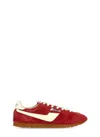 Autry Windspin Sneakers In Suede And Parrot Leather And Rutabaga In Red
