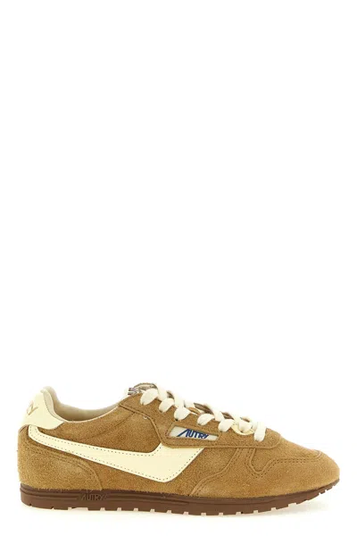 Autry 'windspin Low' Sneakers In Brown