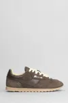 Autry Windspin Panelled Brushed Suede Sneakers In Brown