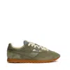 Autry Windspin Low Sneakers In Suede-moss Leather In Green