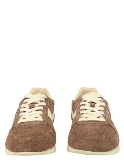 Autry Windspin Low Suede Leather Low-top Sneakers In Brown