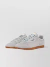Autry Windspin Low Suede Sneakers With Ultra-flat Sole In Gray