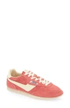 Autry 'windspin Low' Pink Sneaker With Logo On The Side And On The Heel In Dark Red/ivory
