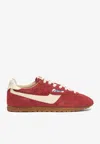 Autry Windspin Sneakers In Suede And Parrot Leather And Rutabaga