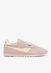 Autry Windspin Low Top Suede Sneakers Contrast Sole In Pink