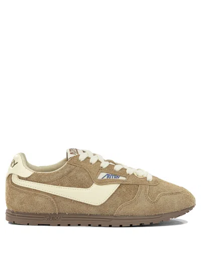 Autry "windspin" Low-top Sneakers In Brown