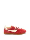 Autry Windspin Sneakers In Suede And Parrot Leather And Rutabaga In Red
