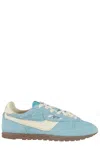 Autry 'windspin Low' Light-blue Sneaker With Logo On The Side And On The Heel In Suede Woman In Blue