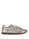 Autry Windspin Low Sneakers In Platinum Leather In Silver
