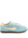Autry Sneakers Windspin In Suede And Leather Color Blue Yatch And Rutabaga