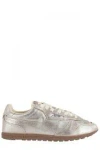 Autry Windspin Low Sneakers In Platinum Leather In Silver