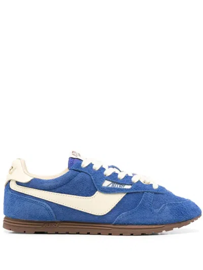 AUTRY AUTRY "WINDSPIN LOW" WOMAN SUEDE LEATHER SNEAKERS
