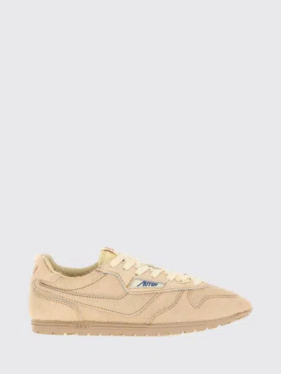 Autry Windspin Low-top Sneakers In Pony-effect Leather In Brown