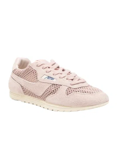 Autry Windspin Mesh Low-top Sneakers In Pink