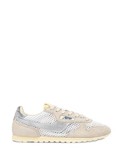 Autry Windspin Two-tone Calf Hair Sneakers In Multi