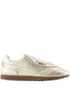 Autry Windspin Low Sneakers In Platinum Leather In Silver