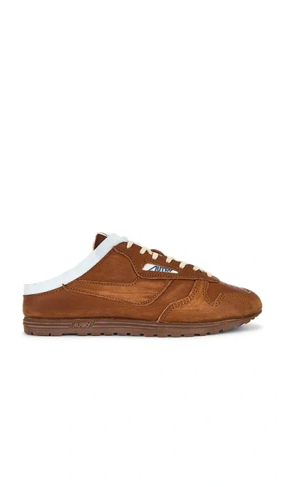 Autry Windspin Mule Sneaker In Brown
