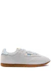 Autry Windspin Low Suede Sneakers With Ultra-flat Sole In Grey