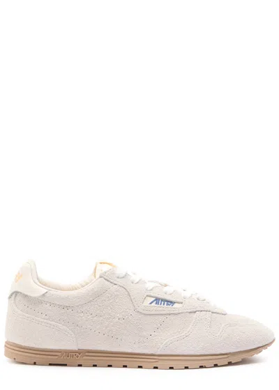 AUTRY AUTRY WINDSPIN PANELLED BRUSHED SUEDE SNEAKERS