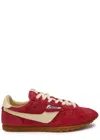 Autry 'windspin Low' Pink Sneaker With Logo On The Side And On The Heel In Red And White