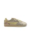 Autry Windspin Perforated Logo-detail Sneakers In Gold/neutrals