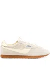 Autry 'windspin Low' Beige Sneaker With Logo On The Side And On The Heel In Suede Man In Neutral