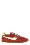 Autry Windspin Sneakers In Suede And Parrot Leather And Rutabaga