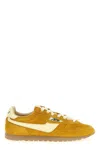 Autry 'windspin Low' Yellow Sneaker With Logo On The Side And On The Heel In Orange