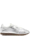 Autry Silver Leather Windspin Sneakers In Silver