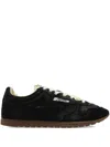 Autry Black Lace Up Sneakers In Black