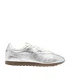 Autry Windspin Low Sneakers In Platinum Leather In Silver