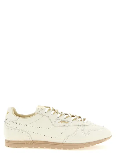Autry Windspin Sneakers Beige In White