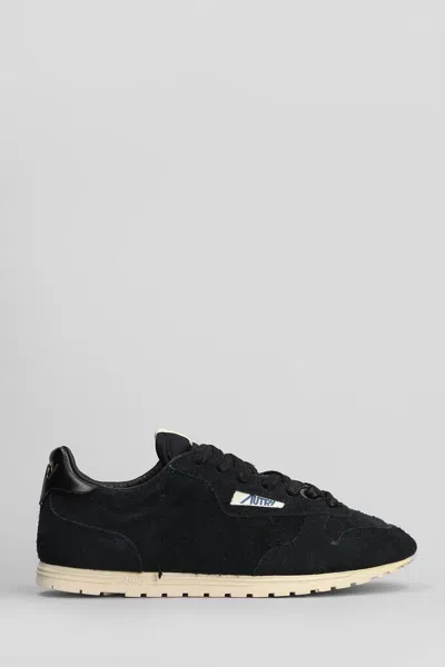 AUTRY WINDSPIN SNEAKERS IN BLACK SUEDE