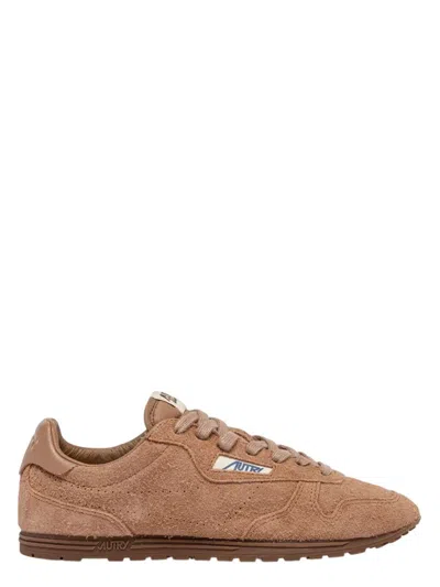 Autry Windspin Sneakers In Siena Suede In Brown