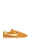 Autry 'windspin Low' Yellow Sneaker With Logo On The Side And On The Heel In Orange