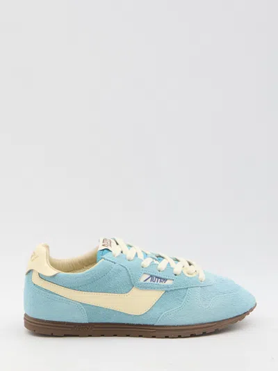 Autry Windspin Suede And Leather Low-top Sneakers In Multi