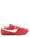 Autry Windspin Sneakers In Suede And Parrot Leather And Rutabaga In Red