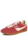 Autry Low-top Suede Sneakers Slip-on Rubber Sole In Red
