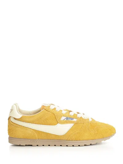 AUTRY WINDSPIN SNEAKERS YELLOW