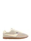 Autry Windspin Suede And Leather Wife And Rutabaga Sneakers In Gold