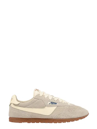 Autry Windspin Suede And Leather Wife And Rutabaga Sneakers In Gold