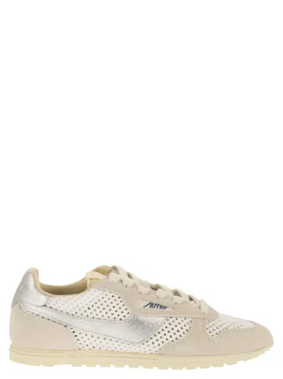 Autry Windspin - Suede And Mesh Trainers In Pink