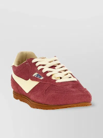 AUTRY 'WINDSPIN' SUEDE PANEL RUBBER SOLE SNEAKERS