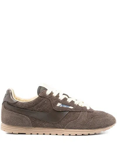 Autry Windspin Suede Sneakers In Brown