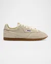 Autry Suede Sneakers With Contrasting Rubber Sole In White