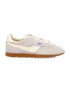 Autry 'windspin Low' Grey Sneaker With Logo On The Side And On The Heel