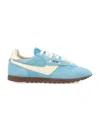 Autry Sneakers Windspin In Suede And Leather Color Blue Yatch And Rutabaga