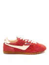 Autry Windspin Sneakers In Suede And Parrot Leather And Rutabaga In Red